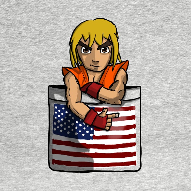 Street Fighter Pocket Pals - #2 Ken by vpdesign